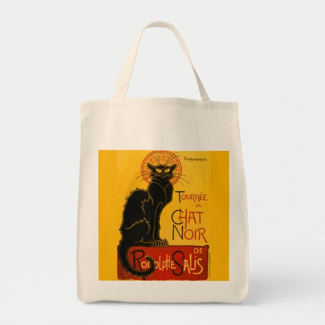 Bolso De Tela Le Chat Noir El Gato Negro (Frente)
