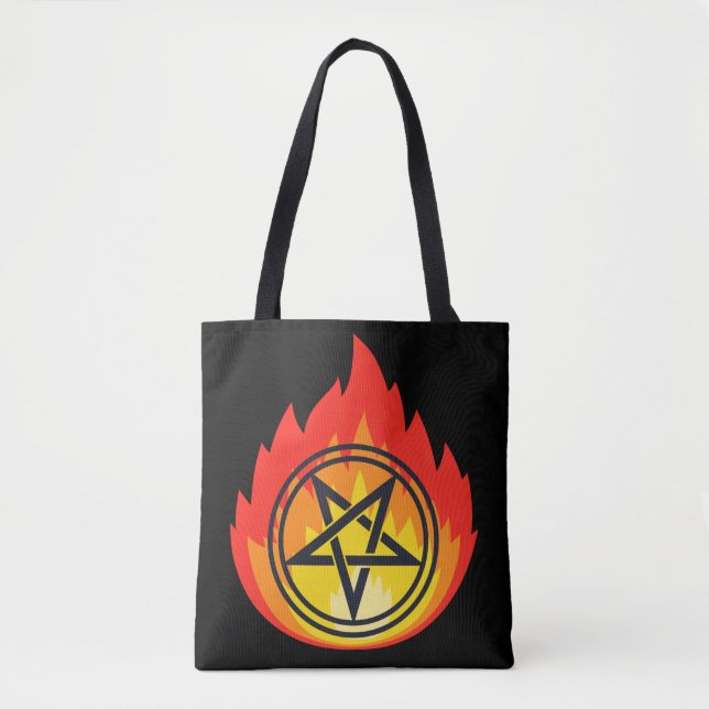 Bolso De Tela Le pentagrame ardant  (Anverso)