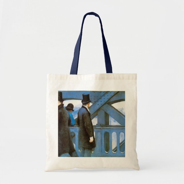 Bolso De Tela Le Pont de l'Europe de Gustave Caillebotte (Frente)