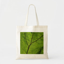 Bolso De Tela Leaf. Butterbur verde