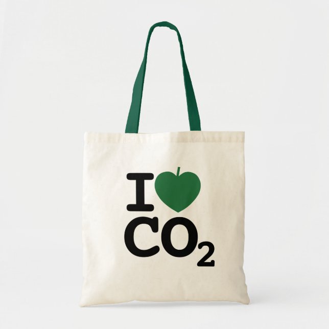 Bolso De Tela Leaf CO2 - Amo el dióxido de carbono (Frente)