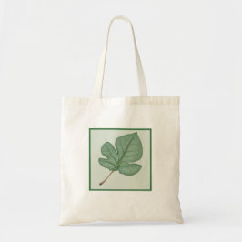 Bolso De Tela Leaf verde