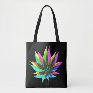 Bolso De Tela Leafs de plantas silvestres - color neón + tus ide