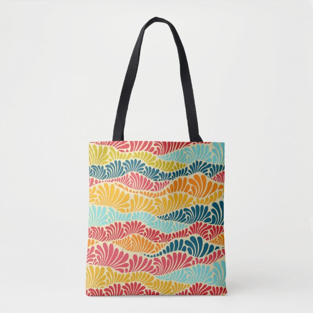 Bolso De Tela Leafy Mosaic (Anverso)