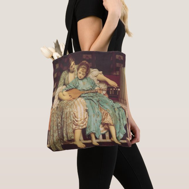 Bolso De Tela Lección de música de Lord Frederic Leighton (Detalle)