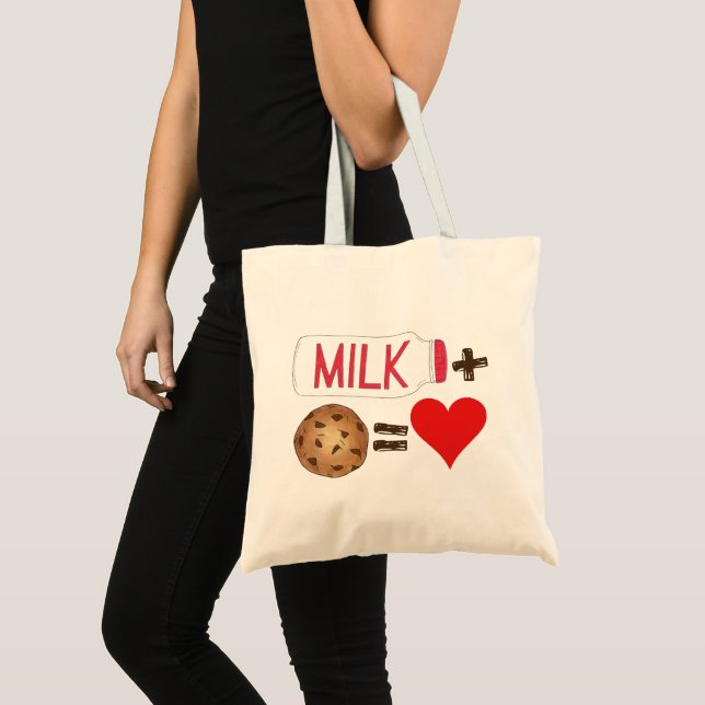 Bolso De Tela Leche con emparejamiento de comida clásica + cooki (Anverso (producto))