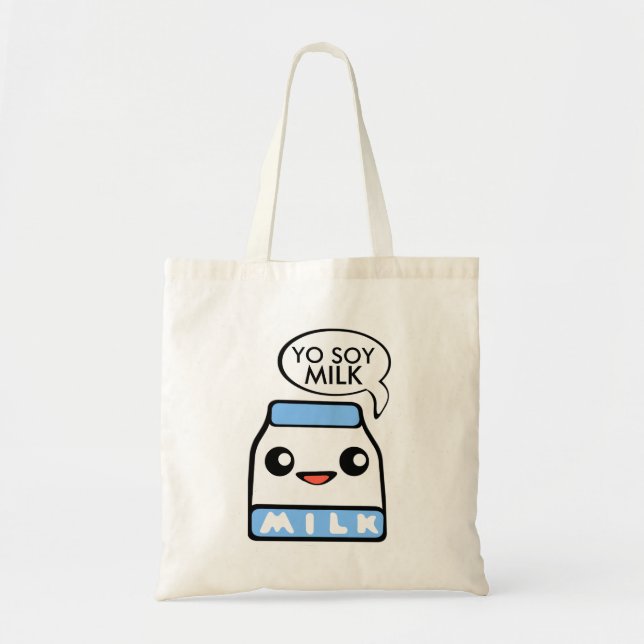 Bolso De Tela Leche de soja de Yo Kawaii (Frente)