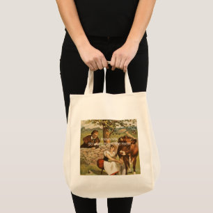 Bolso De Tela Leche fresca directamente de la granja