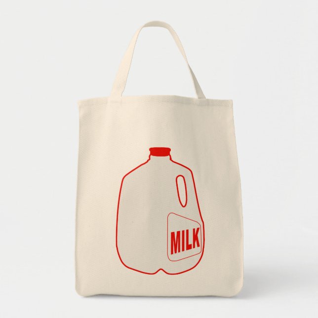 Bolso De Tela Leche Jug (Frente)
