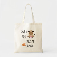 Leche Vegana Salva una Vaca Reutilizable de Almend