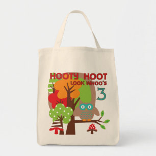 Bolso De Tela Lechuza 3 camisetas de cumpleaños y regalos