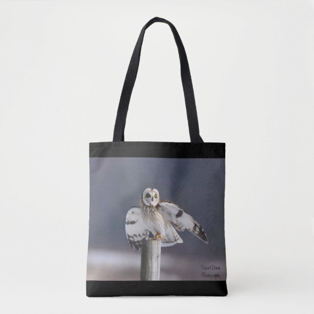 Bolso De Tela Lechuza Corta 2 (Anverso)