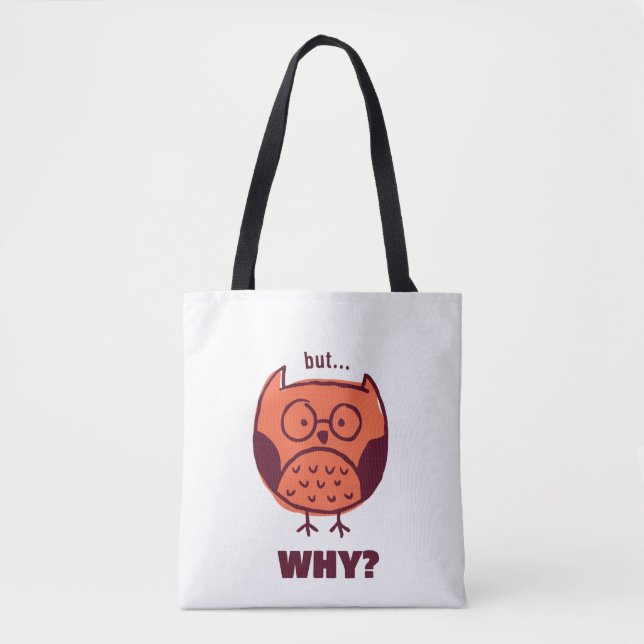 Bolso De Tela Lechuza Cuta (Anverso)