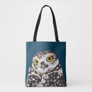 Bolso De Tela Lechuza De Arañadura Cuta