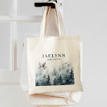 Bolso De Tela Lechuza de bosque acuarela Dama de honor<br><div class="desc">Bolso de tote de lechuza de bosque acuarela rústico para regalo personalizado de dama de honor.</div>