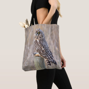 Bolso De Tela Lechuza de Corto Plazo con Vole