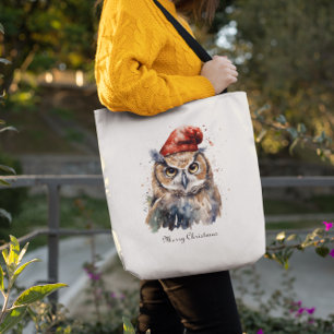 Bolso De Tela Lechuza de invierno encantada, personalizado
