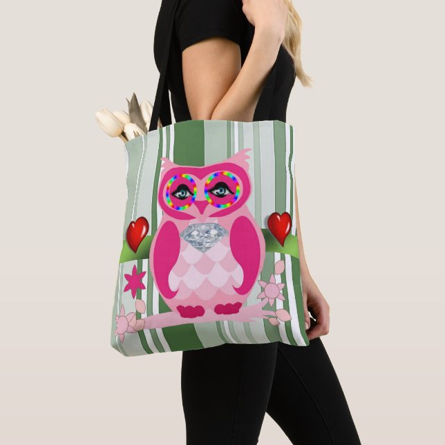 Bolso De Tela Lechuza del Día de la Madre (Detalle)