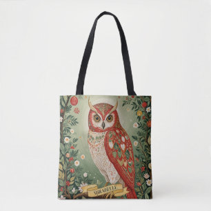Bolso De Tela Lechuza Festiva Personalizada