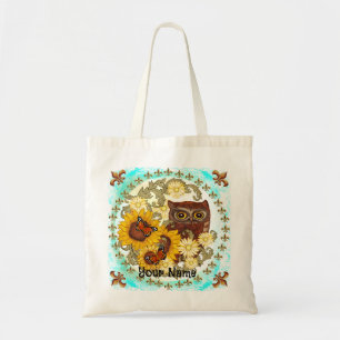 Bolso De Tela Lechuza girasol