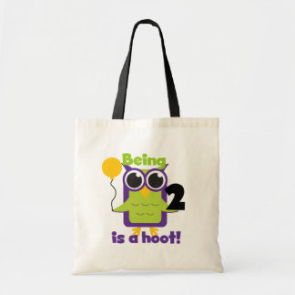 Bolso De Tela Lechuza Hoot 2 cumpleaños camisetas y regalos de T