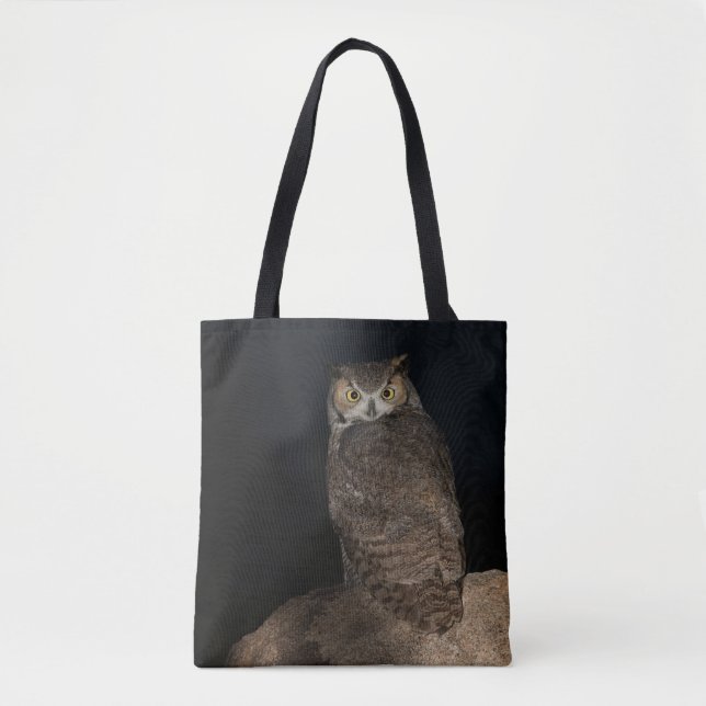Bolso De Tela Lechuza Horn (Anverso)