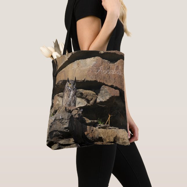 Bolso De Tela Lechuza Horneada (Detalle)