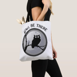 Bolso De Tela Lechuza negra y Tote de Lechuza Blanca