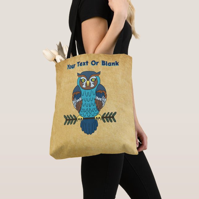 Bolso De Tela Lechuza Nórdica de Arte Popular (Detalle)