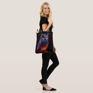 Bolso De Tela Lechuza Radiante
