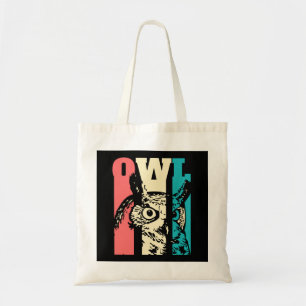 Bolso De Tela Lechuza Retro