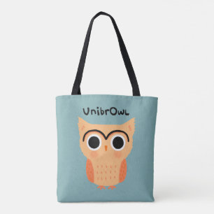 Bolso De Tela Lechuza UnibrOwl Lechuza graciosa