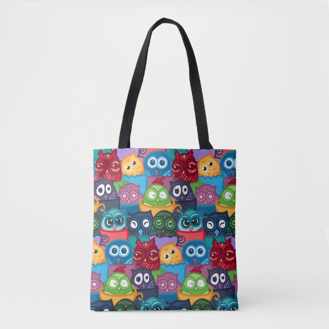 Bolso De Tela Lechuzas de Peekaboo (Anverso)