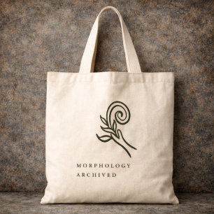 Bolso De Tela Lector de jardín minimalista de academia oscura bo
