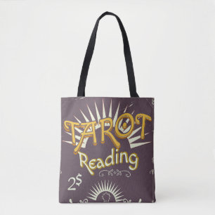 Bolso De Tela lector de tarot impresión vintage