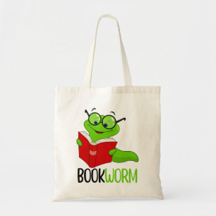 Bolso De Tela Lectura de gusanos de biblioteca