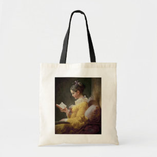 Bolso De Tela Lectura de la chica joven, c.1776