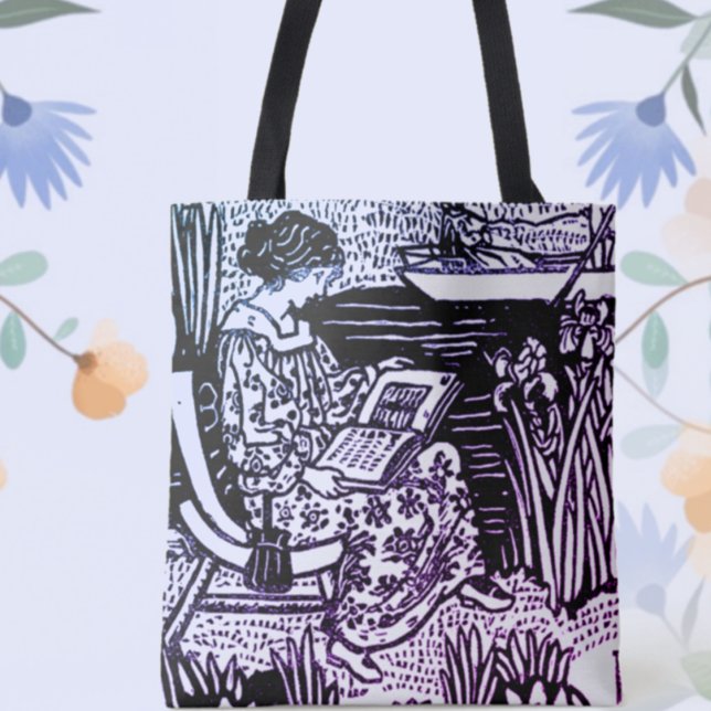 Bolso De Tela Lectura de Mujer Art Nouveau (Subido por el creador)