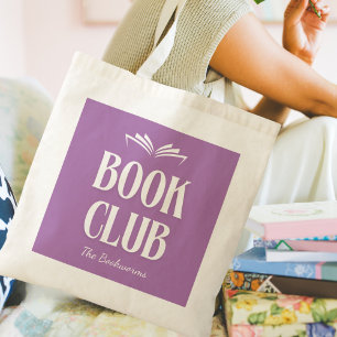 Bolso De Tela Lectura personalizada del Club de libros