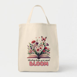 Bolso De Tela Leer ayuda a que tu mente florezca