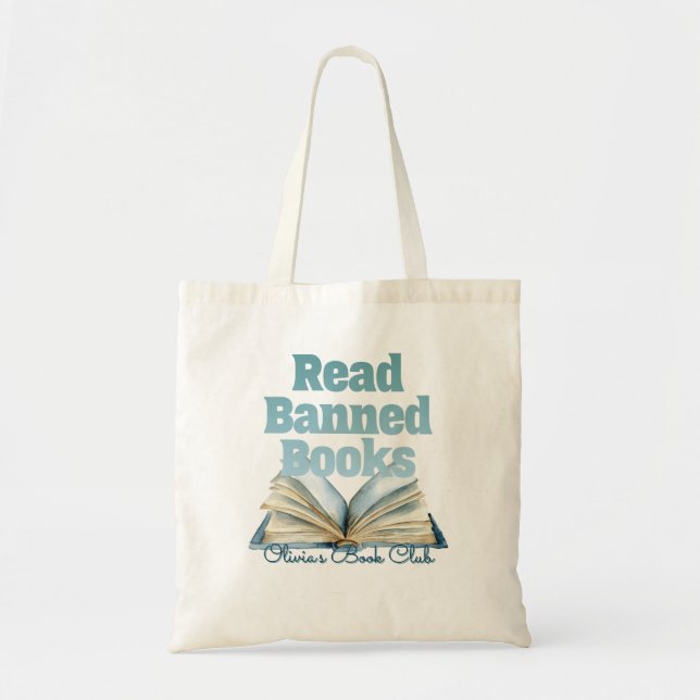 Bolso De Tela Leer el Club de Libros Prohibidos (Frente)