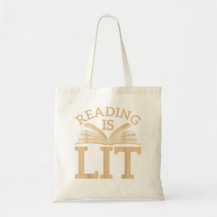 Bolso De Tela Leer es lectura bibliotecaria ligera