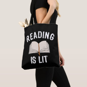 Bolso De Tela Leer es ligero - literatura leyendo libros Vintage