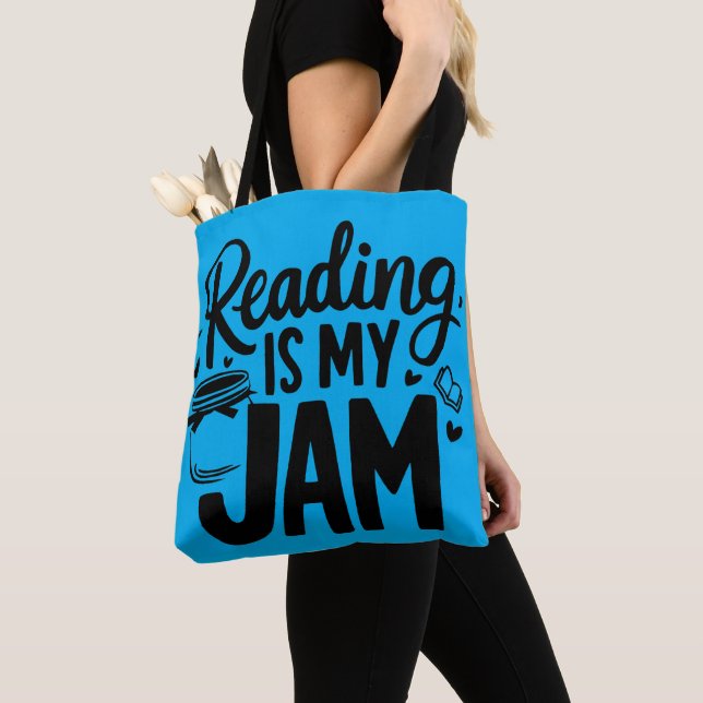 Bolso De Tela Leer es mi atasco (Detalle)