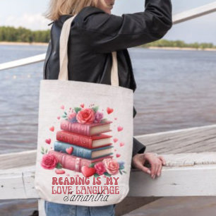 Bolso De Tela Leer es mi lenguaje de amor, amante de los libros