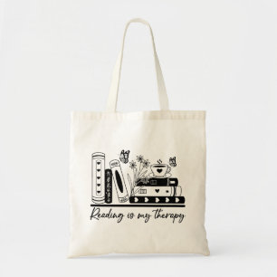 Bolso De Tela Leer es mi terapia