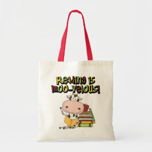 Bolso De Tela Leer es Moo-velous