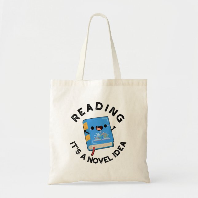 Bolso De Tela Leer es una novedosa idea divertida para un libro (Frente)