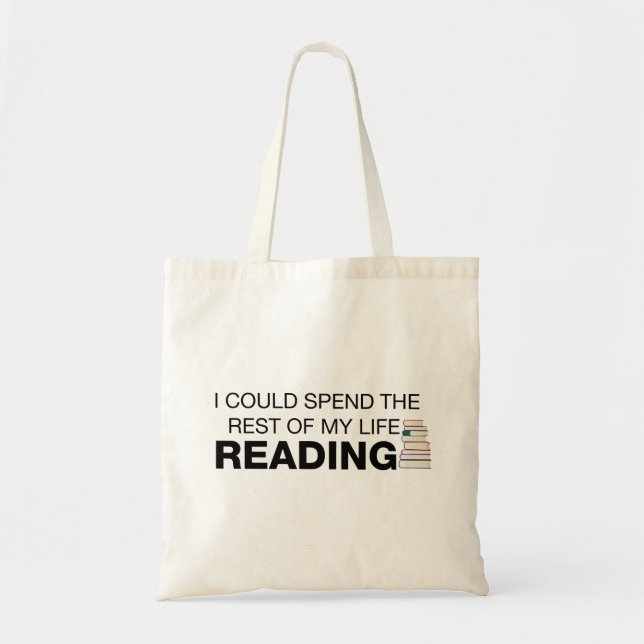 Bolso De Tela Leer es vida - Tote para los amantes del libro (Frente)