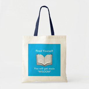 Bolso De Tela Leer la cita Inspiradora